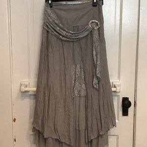 Pretty angel BoHo maxi skirt lace Large medium